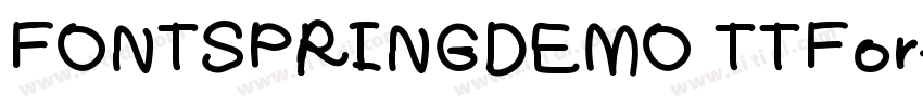 FONTSPRINGDEMO TTFor字体转换
